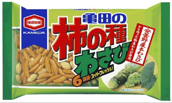 亀田の柿の種わさび６袋詰