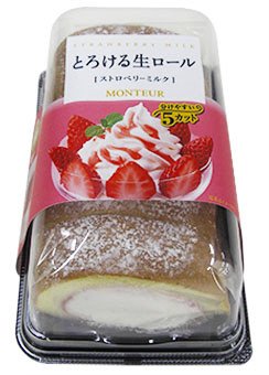 とろける生ロール・ストロベリーミルク