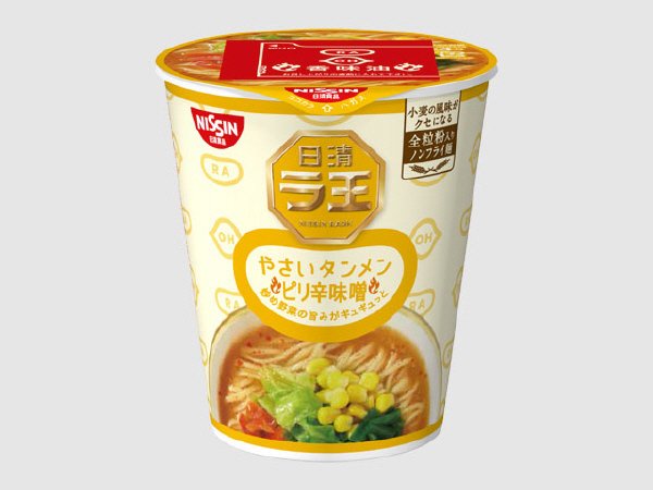 日清ラ王タテカップ　やさいタンメンピリ辛味噌