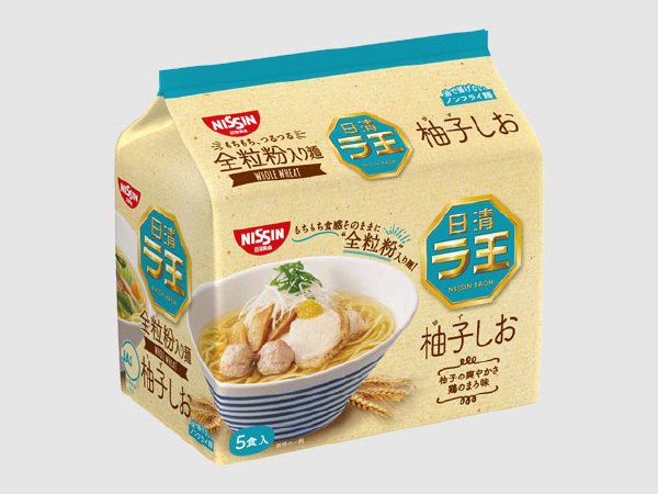 日清ラ王　柚子しお　５食パック