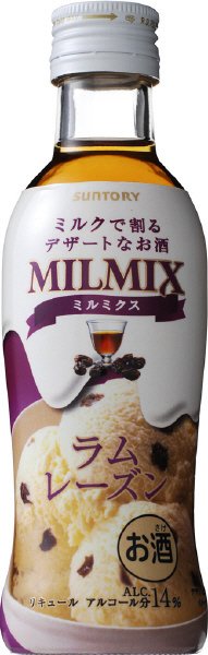 ミルクで割るデザートなお酒　ＭＩＬＭＩＸ　ラムレーズン