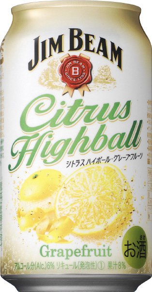ジムビーム　シトラスハイボール　グレープフルーツ　３５０ｍｌ缶