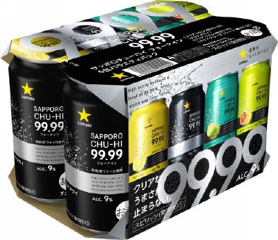 サッポロチューハイ９９．９９ ６缶バラエティパック