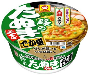 緑のたぬき天そば　でか盛　東