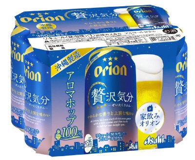 アサヒ　オリオン贅沢気分缶３５０ｍｌＸ６