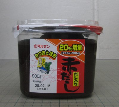 カップだし入り赤だし増量