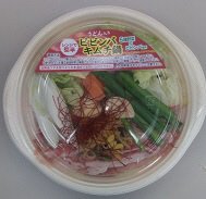 レンジで簡単！ビビンバキムチ鍋（うどん入り）