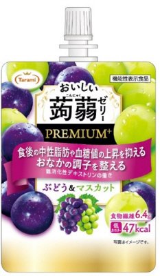 おいしい蒟蒻ゼリー PREMIUM+ ぶどう&マスカット