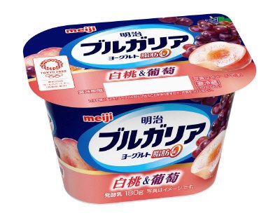 ブルガリアヨーグルト脂肪０　白桃＆蒲萄