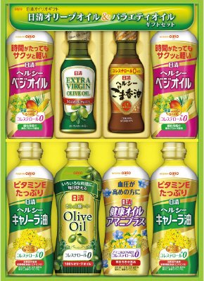 日清オリーブオイル＆バラエティオイルギフトセットＯＶ－４０Ｎ