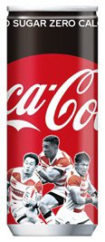コカ･コーラゼロシュガ－　ラグビ－選手デザイン