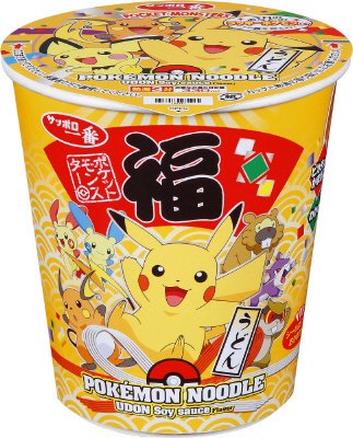 サッポロ一番　タテ型　ポケモンヌードル　うどん　限定パッケージ