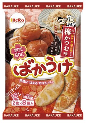 ばかうけ　梅かつお味