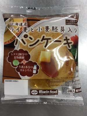 ライ麦と小麦胚芽入りパンケーキ