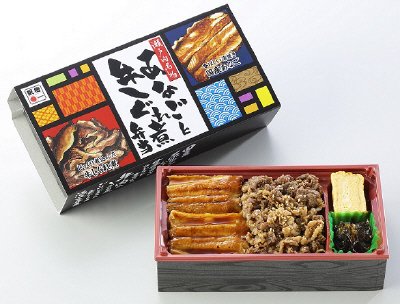 瀬戸内名物　あなごと牛しぐれ煮弁当
