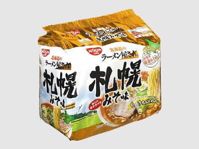日清北海道のラーメン屋さん　札幌みそ味（北海道限定）５食パック