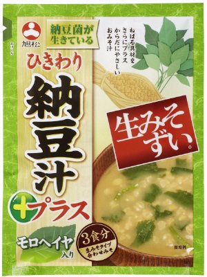 袋入生みそずい納豆汁プラス　モロヘイヤ３食