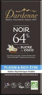 有機ココシュガーチョコ　ダーク　カカオ64％