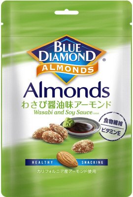 ブルーダイヤモンド　わさび醤油味アーモンド