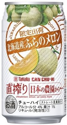 TaKaRaCANCHU-HI「直搾り」日本の農園から＜北海道産ふらのメロン＞３５０ｍｌケース