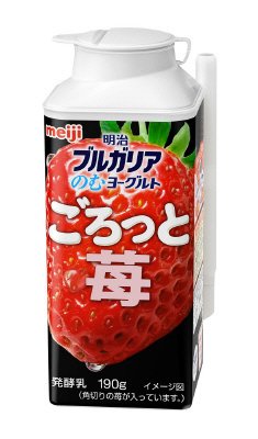 ブルガリアのむヨーグルトごろっと苺