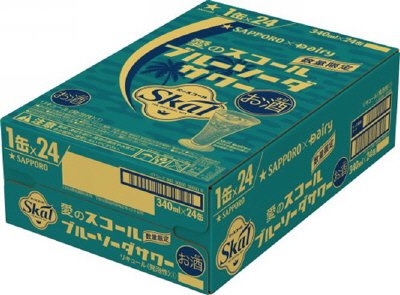サッポロ　愛のスコールブルーソーダサワー　ケース