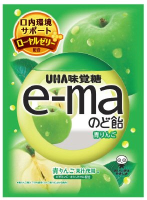 ｅ－ｍａのど飴袋青りんご