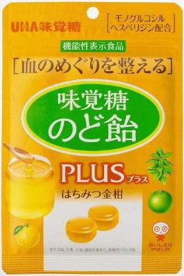 機能性表示食品味覚糖のど飴プラスはちみつ金柑袋