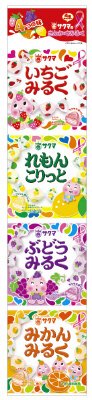 サクマのさんかくみるく４連