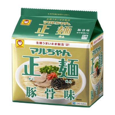 マルちゃん正麺　豚骨味　５食パック