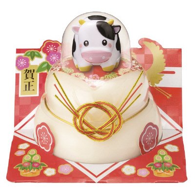 お鏡餅　福招き　干支Ａ（親うし）