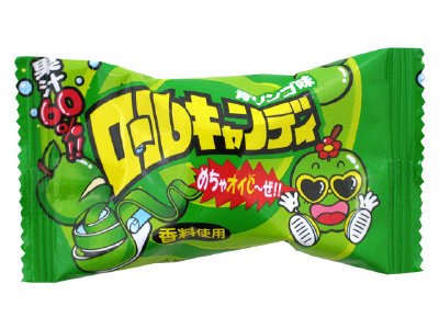ロールキャンディ青リンゴ味