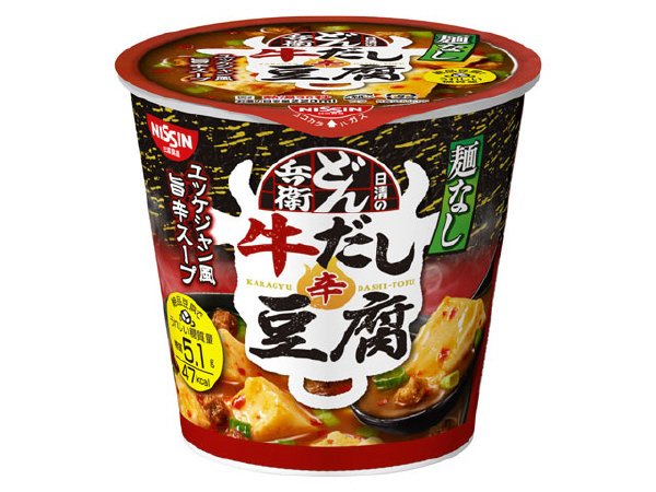 日清麺なしどん兵衛　辛牛だし豆腐スープ