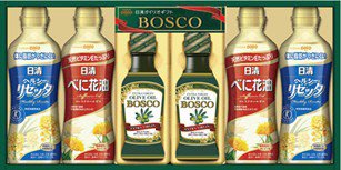 ボスコオリーブオイル＆リセッタ・べに花油ギフトBM-30