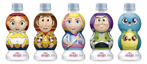 ｅｖｉａｎエビアン キャラクターボトル　トイ・ストーリーズ４シリーズ