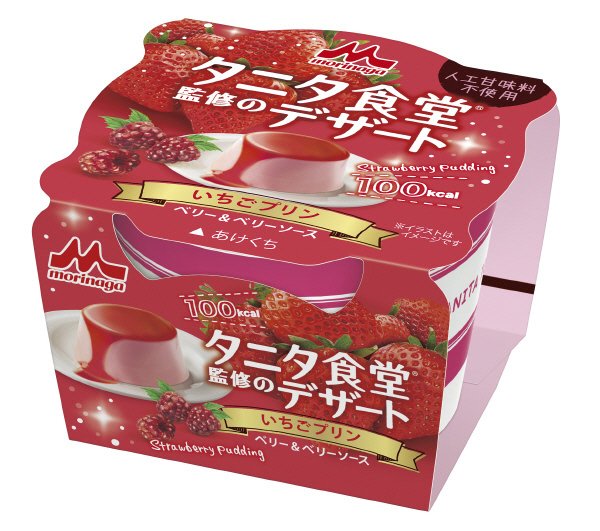 タニタ食堂監修のデザート　いちごプリン