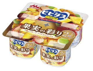 ビヒダスヨーグルト　果実の彩り　７種のフルーツ　トロピカルミックス　４ポット