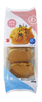 ふわもちミニたい焼・あずきミルク