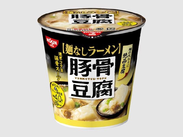 日清麺なしラーメン　豚骨豆腐スープ