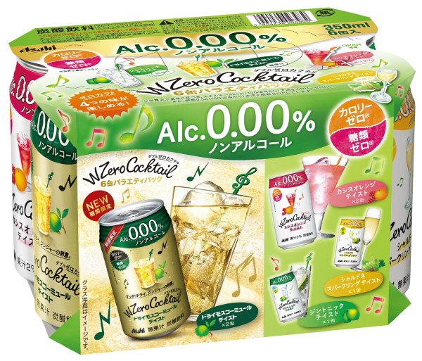 ダブルゼロカクテル初夏バラエティパック缶３５０ｍｌ　６缶パック×４