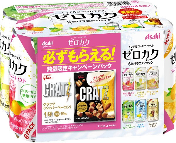 アサヒゼロカク缶３５０ｍｌ　６缶パック×４　景品付き６缶パック