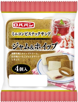 ミニコンビスナックサンド　ジャム＆ホイップ