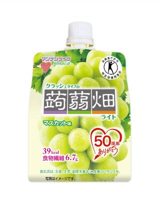 特定保健用食品クラッシュタイプの蒟蒻畑ライトマスカット味