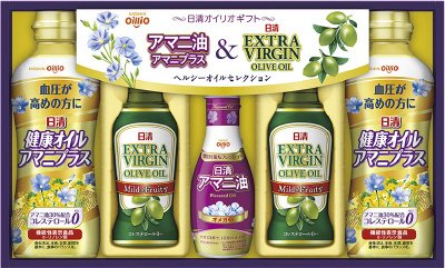 日清ヘルシー生活習慣アマニ油＆日清ＥＸＶオリーブオイルギフトＮＡＢ－３０Ｎ