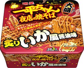 一平ちゃん夜店の焼そば　大盛　炙りいか風醤油味