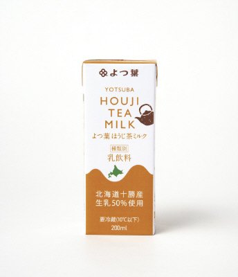 YOTSUBA HOUJI TEA MILK よつ葉ほうじ茶ミルク200ml