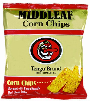 コーンチップス　テングビーフジャーキー味