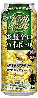 ニッカ淡麗辛口ハイボール　クリアジンジャー　缶５００ｍｌ