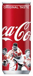 コカ･コーラ　ラグビ－選手デザイン