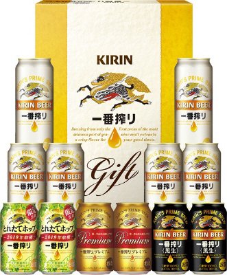 キリンギフト　Ｋ－ＩＰＦＴ３（一番搾り４種飲みくらべセット　プレミアム・黒ビール・とれたてホップ入り）